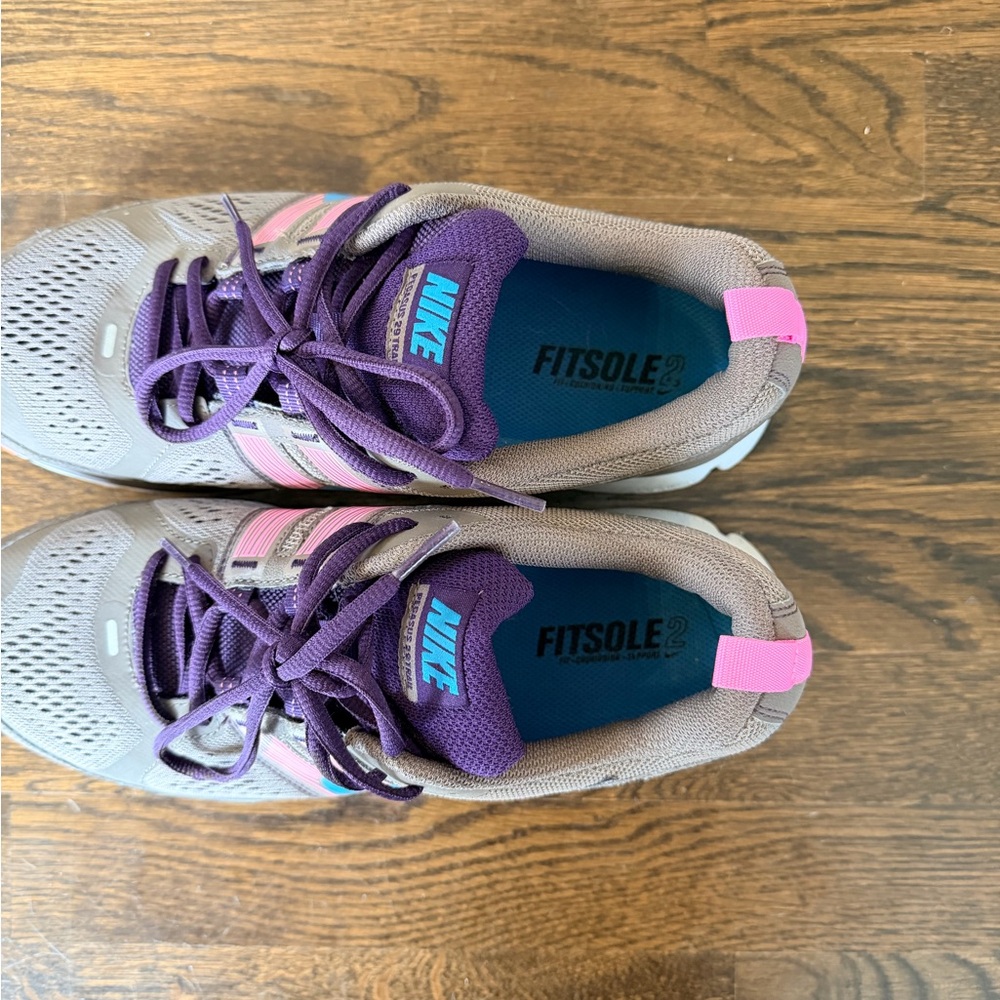 Nike Women's Pegasus 29 Trail Brown Purple Pink Blue Orange Running Shoes - Picture 4 of 6